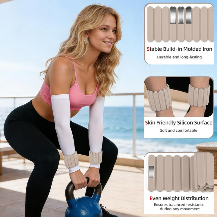 Abahub Magnetische Gewichte Hand Fuss Wrist Ankle Weights Handgelenk Gewichte für Beine und Arme Set