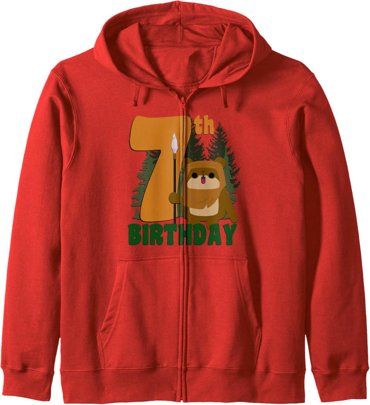 Star Wars Ewok On Endor 7th Birthday Kapuzenjacke