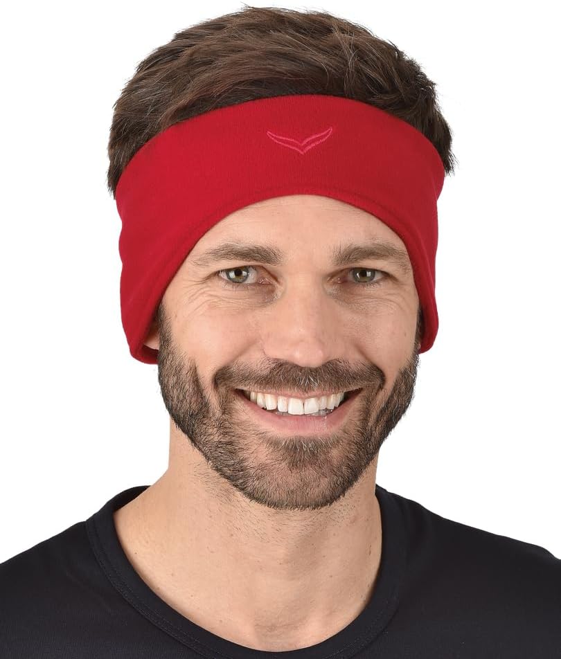 Trigema Herren Fleecestirnband M Kirsch, M Kirsch