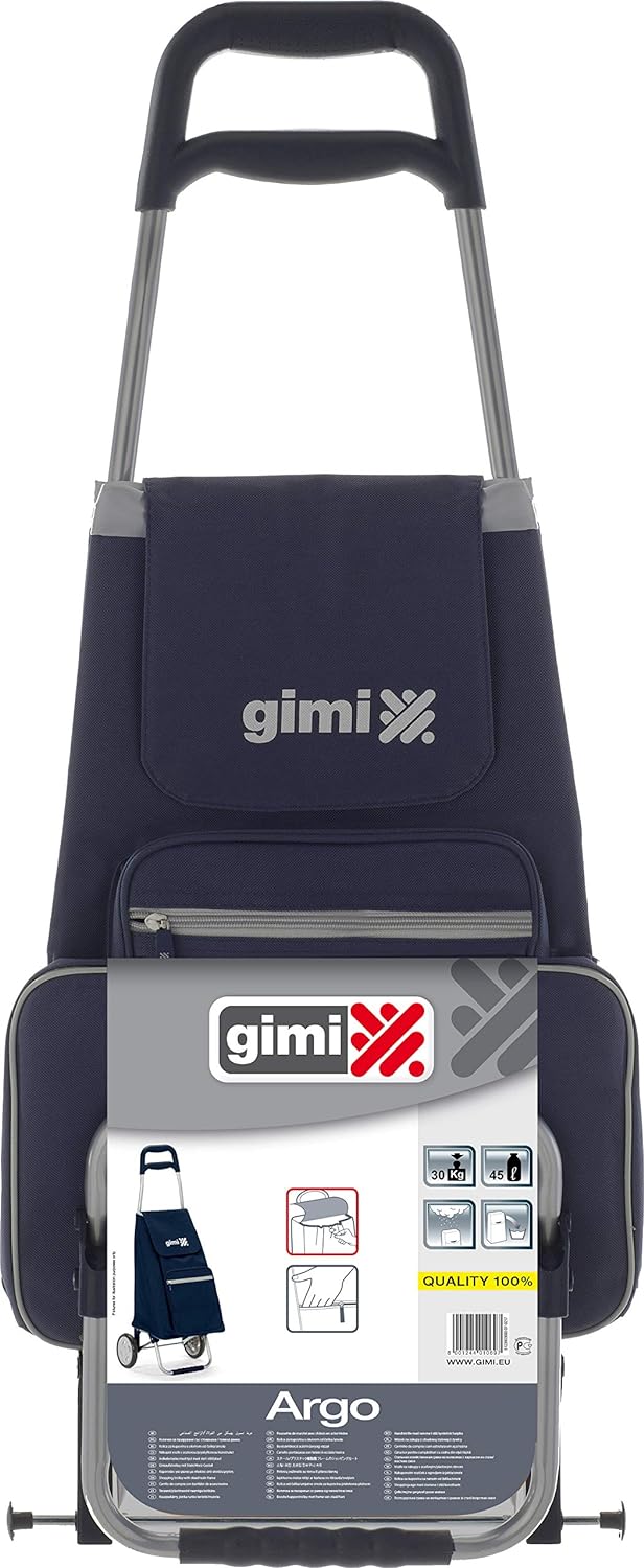 Gimi Trolley Argo, 37,0 x 33,0 x 95,5 cm (B x T x H), 45 l Fassungsvermögen, 30 kg Traglast, blau