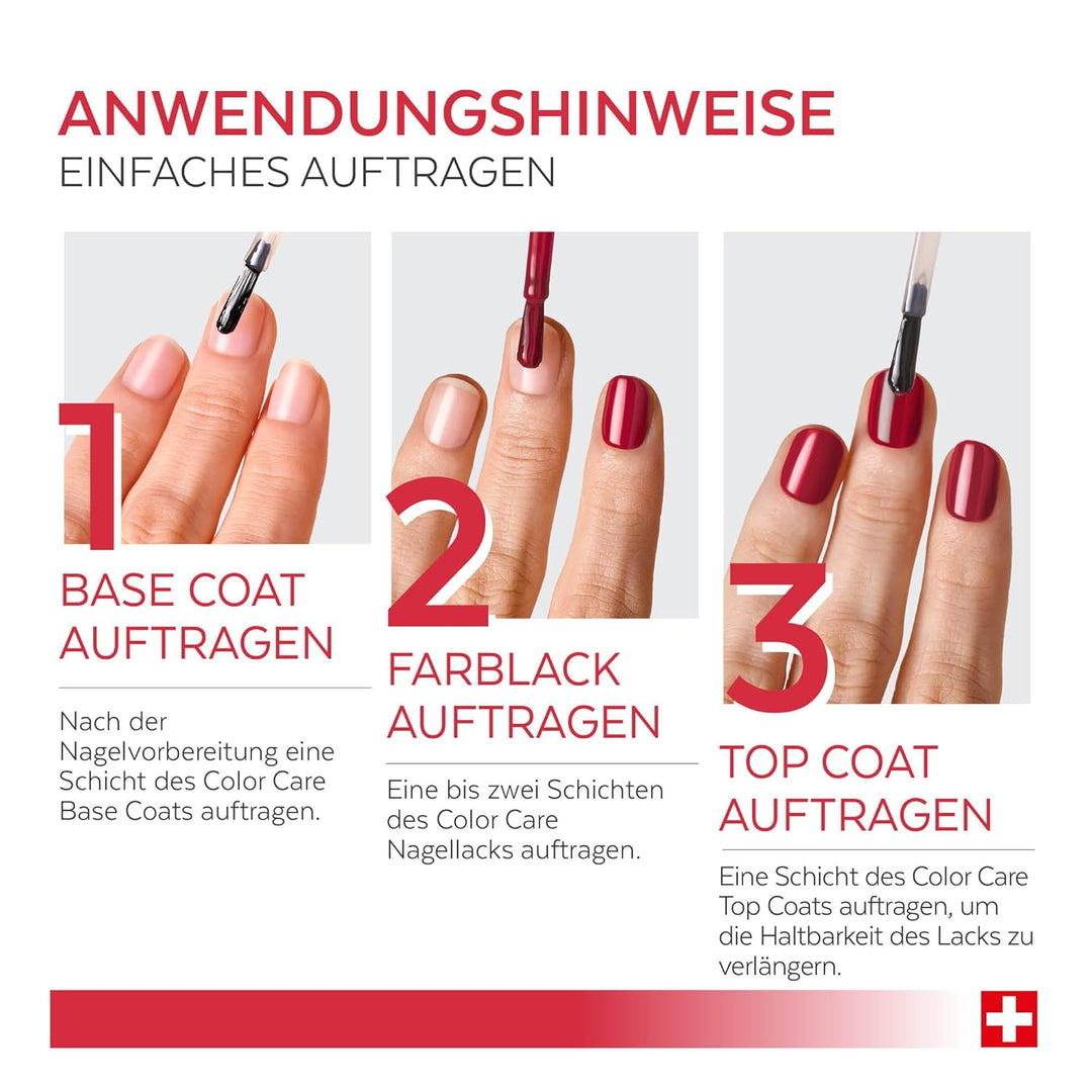 PODERM - TEEBAUM-NAGELLACK COLOR CARE Allurarot - verbessert das Aussehen für die gelbe oder brüchig