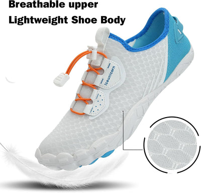 IceUnicorn Barfussschuhe Herren Damen Traillaufschuhe Fitnessschuhe Knit Minimalistische Breiter Zeh