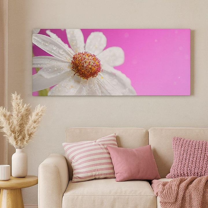 Wandbilder Dekoration Wohnzimmer Blume frühling garten Panorama Bilder auf Leinwand 120x50cm Leinwan
