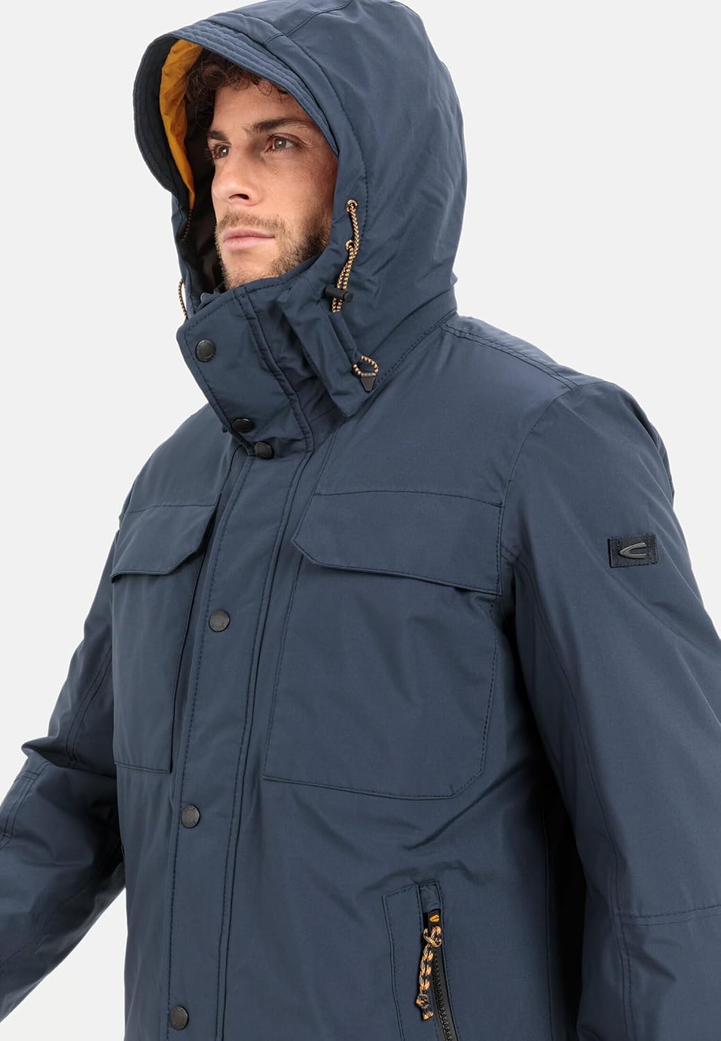 camel active Herren teXXXactive® Funktionsjacke mit Abnehmbarer Kapuze 27 Dunkelblau, 27 Dunkelblau