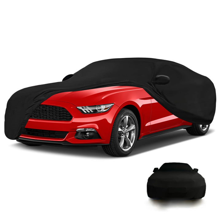 Autoabdeckung Indoor Kompatibel mit Ford Mustang 2005-2024, Stretch Atmungsaktiv Staubschutz Vollgar