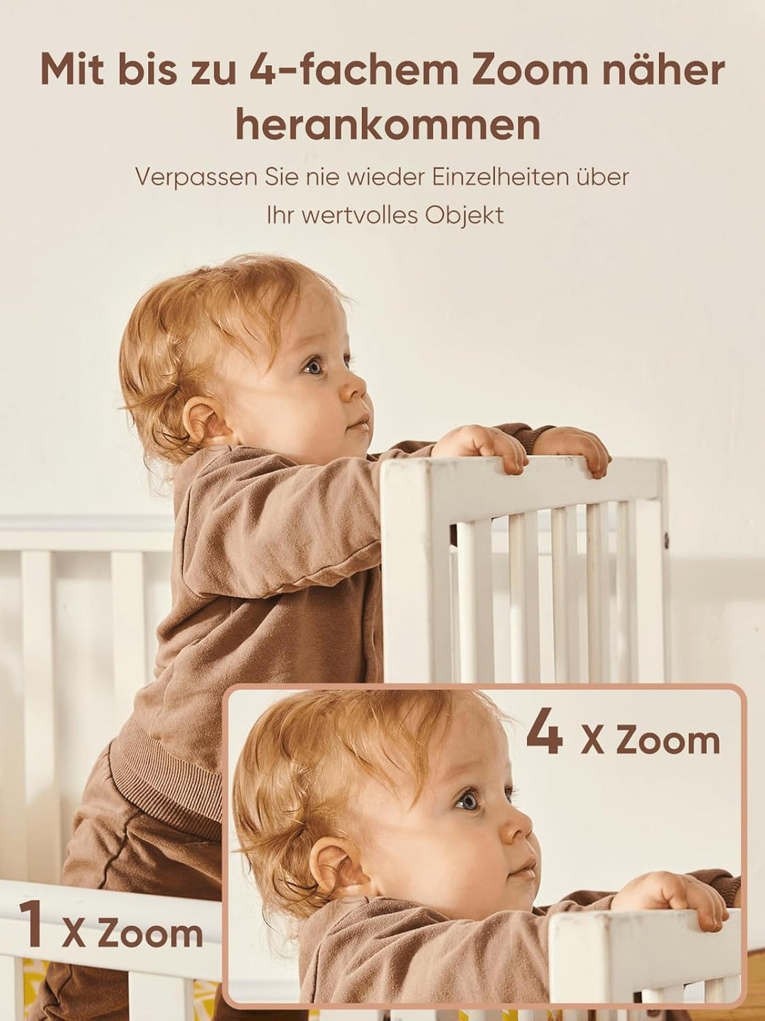 bonoch 4,3 Zoll Babyphone mit Kamera, 720p 4000mAh Akku Video Babyphon ohne WLAN, Nachtsicht, Beidse