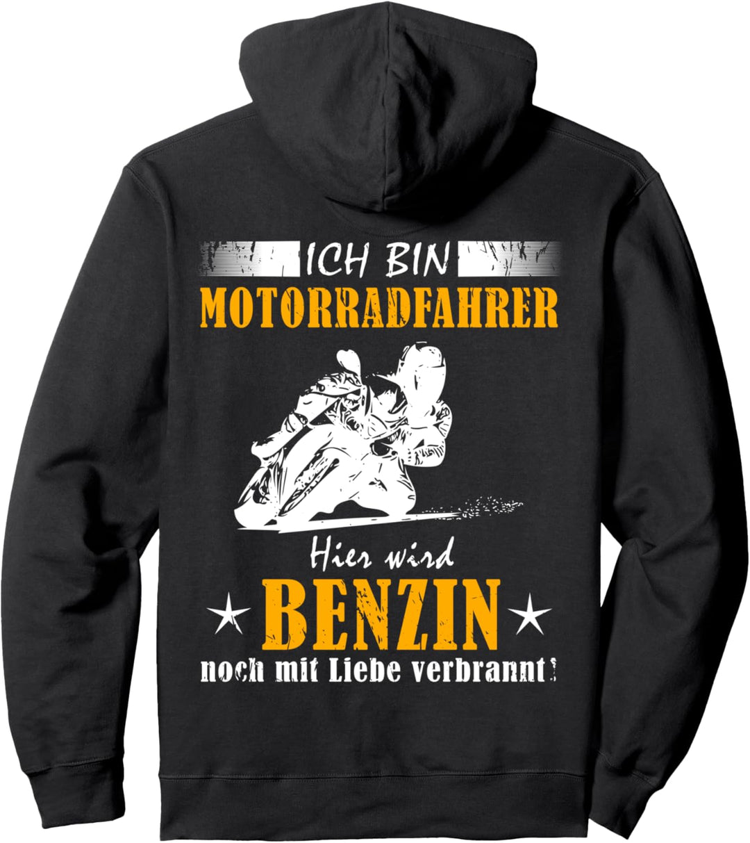 "Ich bin Motorradfahrer" lustiger Biker Motorrad Spruch Pullover Hoodie