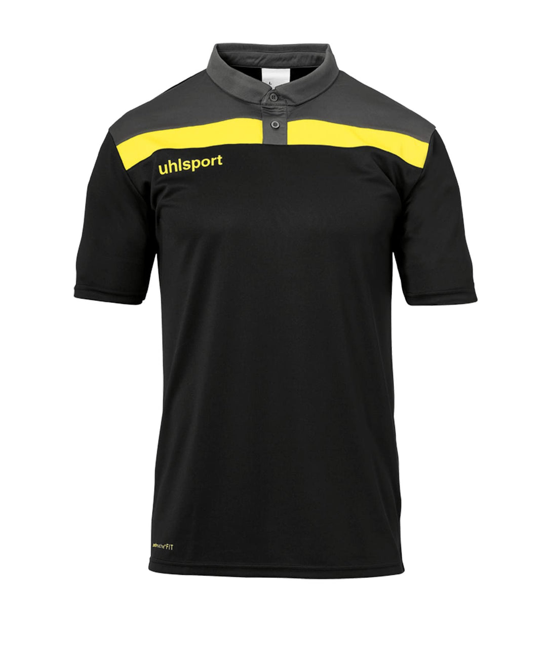 uhlsport Herren Offense 23 Polo Shirt Poloshirt 5XL Azurblau/Marine/Limonenge, 5XL Azurblau/Marine/L