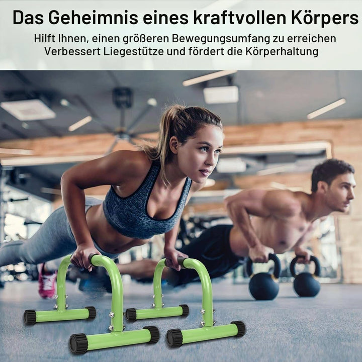 AmazeFan Parallettes, Handstand Barrenm, Grosser Push Up Bar &amp; &amp; Dip Barren, Rutschfeste Liegestützg