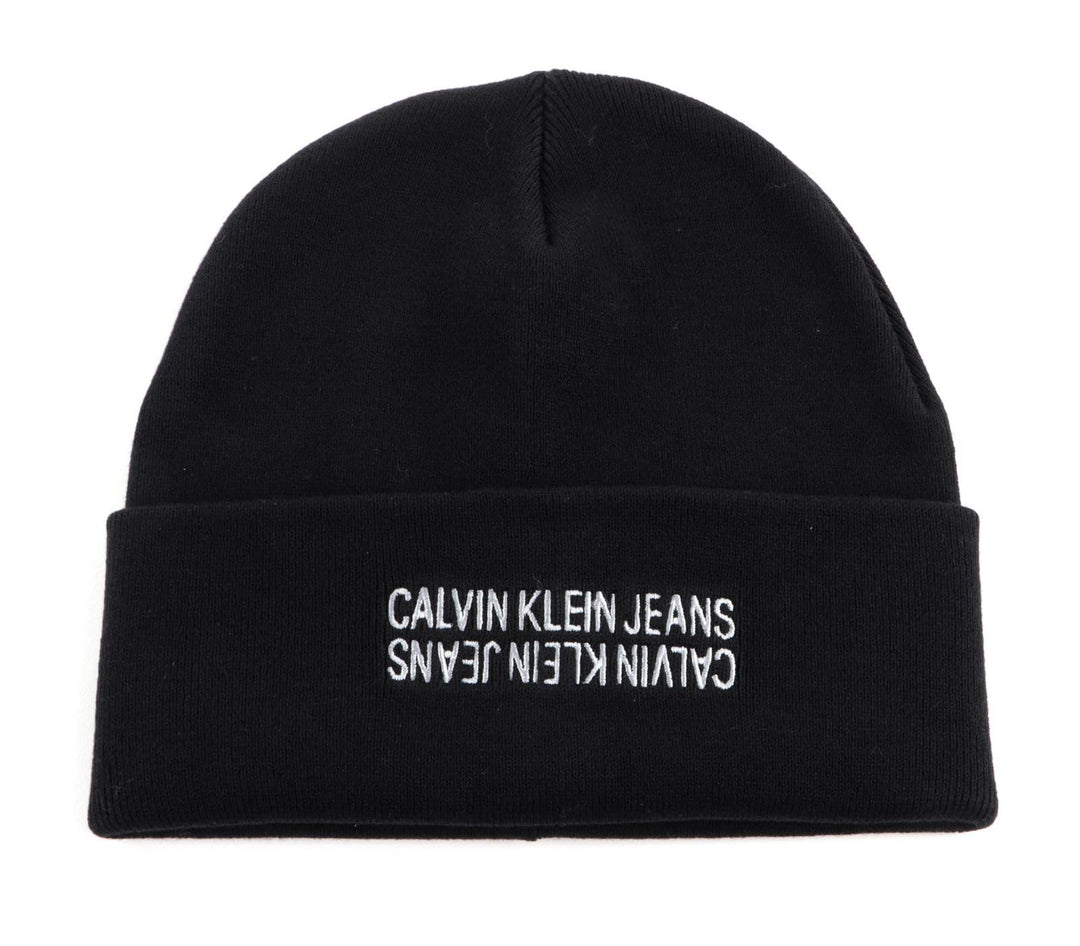 Calvin Klein CKJ Mirror Logo Beanie Black