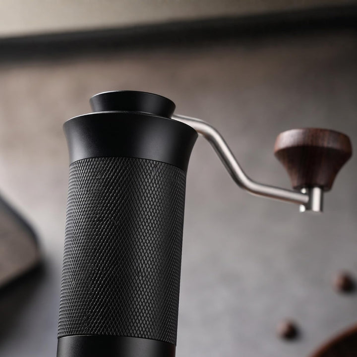 Thiru Handkaffeemühle manuell, Testsieger 2026*, Edelstahl-Kegelmahlwerk mit 60 Mahlgraden &amp; Doppell