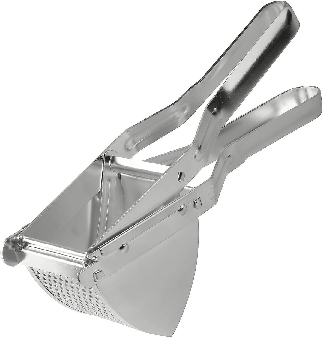 Fackelmann 45450 Kartoffelpresse, (Farbe: Silber), Menge: 1 Stück & Spätzlereibe mit Teigschaber, Sp