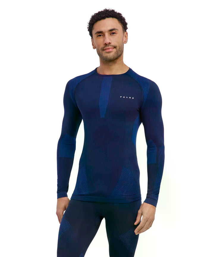 FALKE Herren Warm Round Neck Funktionsshirt Langarm für milde bis kalte Temperaturen warme Funktions