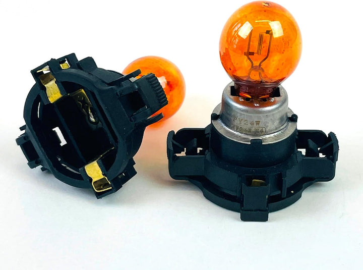 - 2x Stück PY24W Amber/Orang 12V 24W PGU20/4 Halogen Lampe Blinklich Signallampe