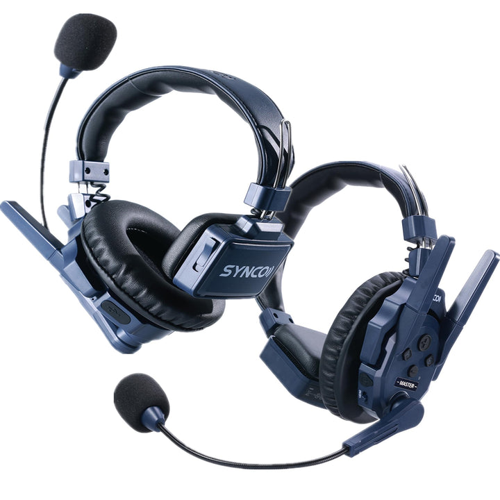 SYNCO Xtalk Master Wireless Intercom Headset System, 2,4 GHz Full-Duplex, 500 m Reichweite, Masterfr