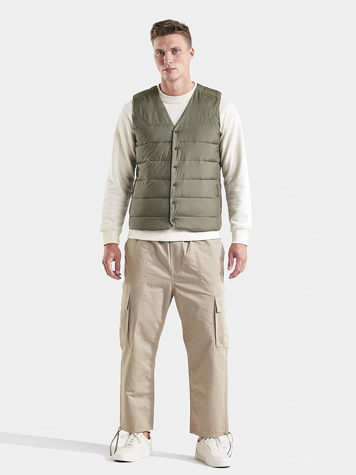 Didriksons Herren Outdoorweste Weste Vidar USX Vest wärmend isolierend 202 Dusty Olive M, 202 Dusty
