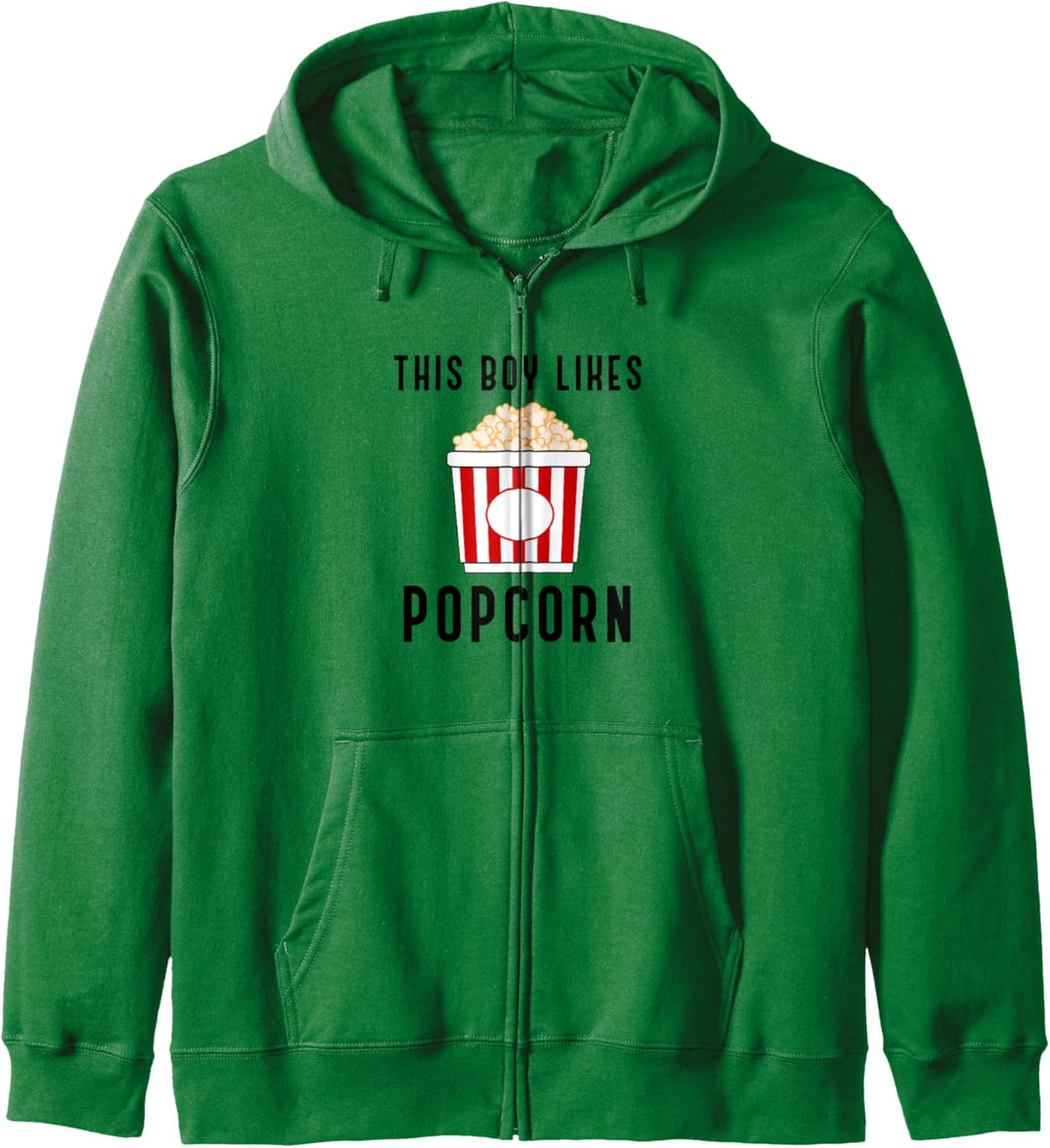 Junge mag Popcorn Lustiges Zitat Filme gucken Kapuzenjacke