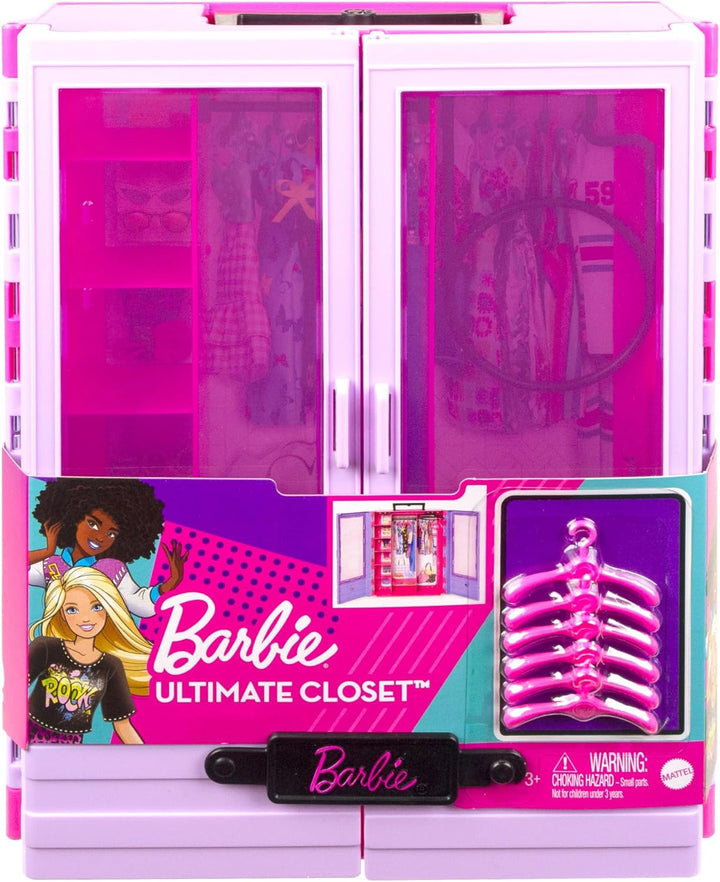 Barbie Kleiderschrank, Ultimate Closet, zum Organisieren von Barbie Kleidung und Accessoires, inkl.