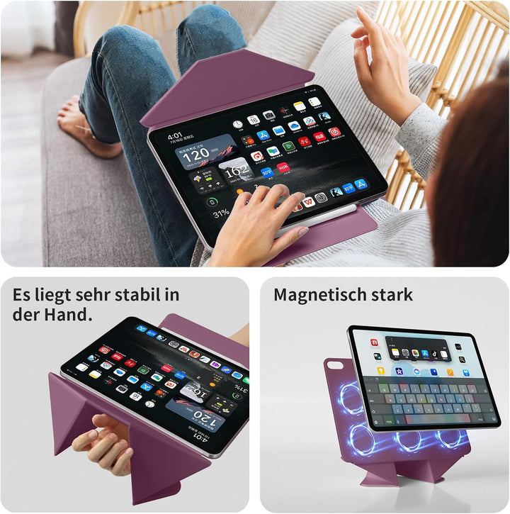 Magnetisch Hülle für iPad (A16) 11./10. Generation (2025/2022) | Schlanke Magnetische Schutzhülle fü