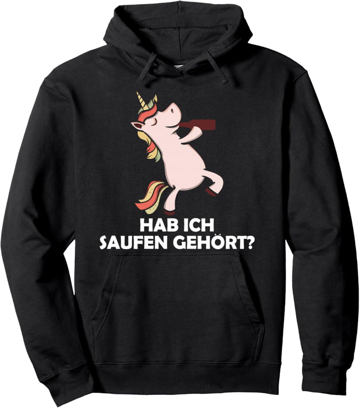 Hab Ich Saufen Gehört Einhorn Braut Bräutigam Polterabend Pullover Hoodie