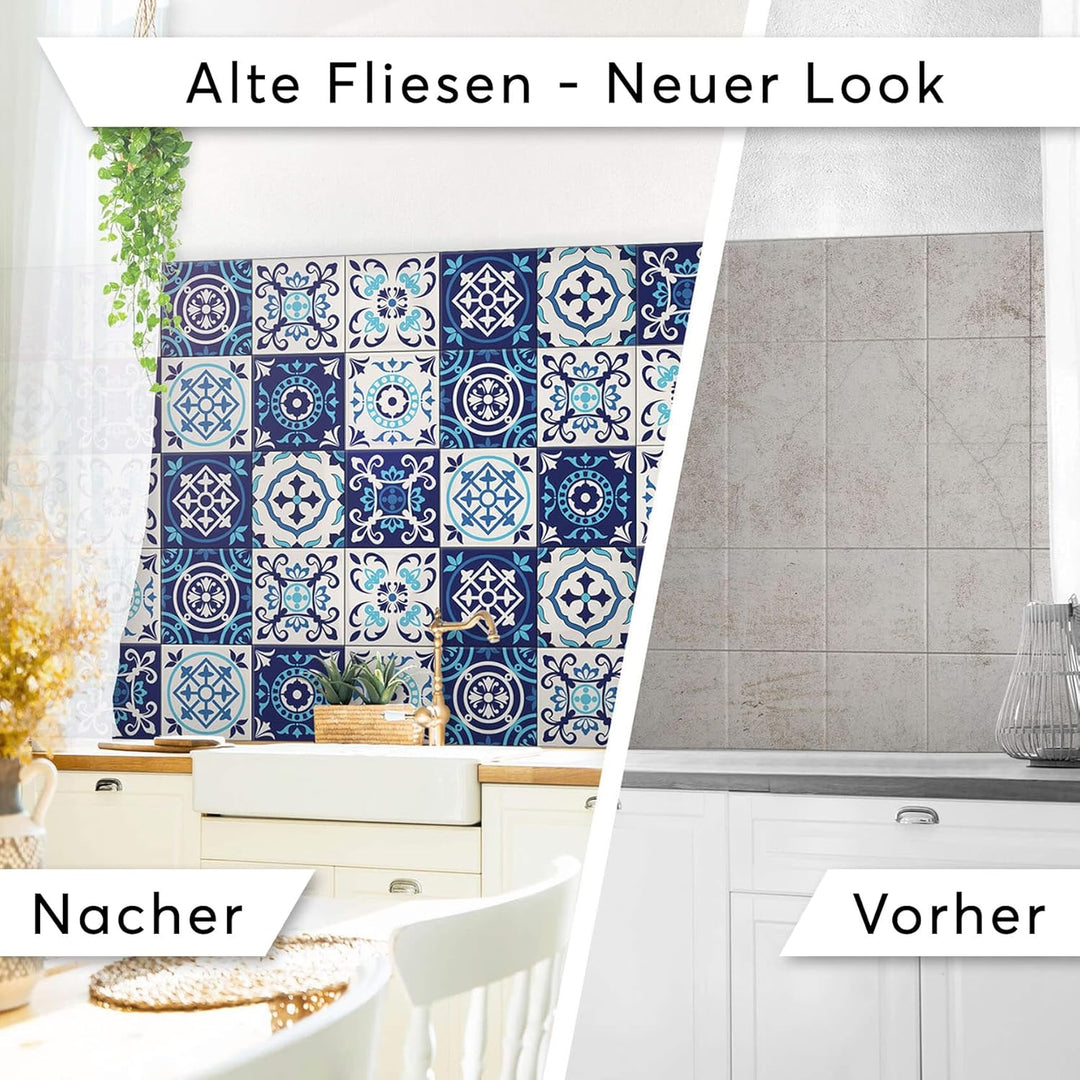 CREATISTO Klebefliesen Stickerfliesen Fliesenfolie - Aufkleber Sticker für Wandfliesen I Klebefliese