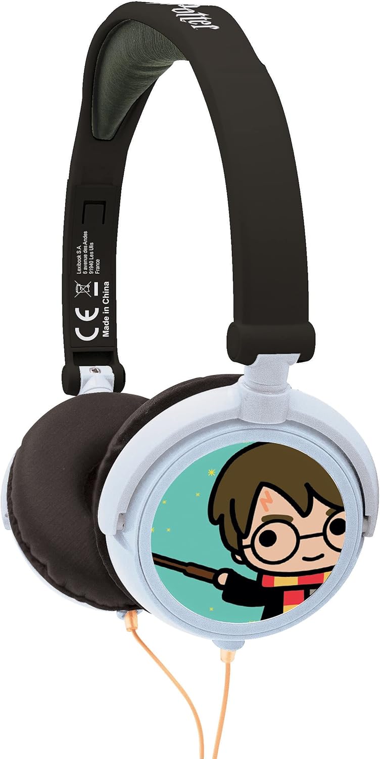Lexibook, Harry Potter, Stereo-Kopfhörer, kindersichere Lautstärke, faltbar und einstellbar, weiss/G