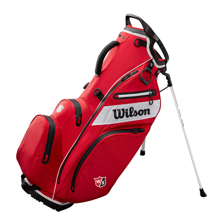 Wilson Unisex-Adult Ws Exo Dry Stand Bag Golf Tasche Einheitsgrösse Rot / Schwarz / Weiss, Einheitsg