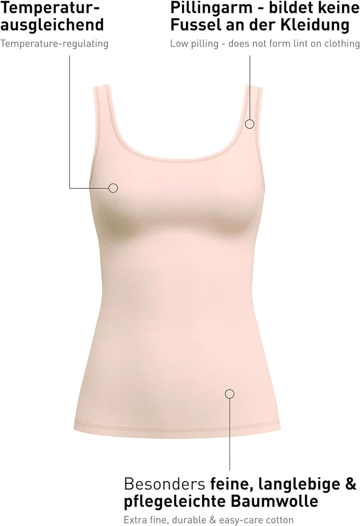 Calida Damen Natural Comfort T-Shirt (1er Pack) 32-34 Creole Pink, 32-34 Creole Pink