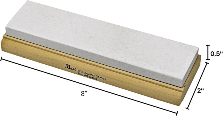 Arkansas Schleifstein-Set, Holzmontage, 20,3 cm