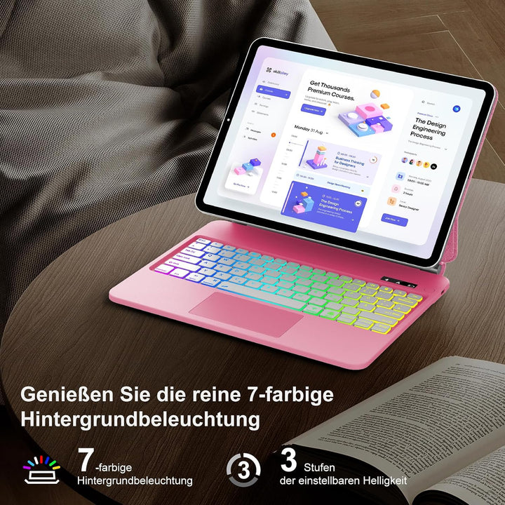 Magic Keyboard für iPad Air 11 Zoll (M4 2026, M3 2025, M2 2024)/iPad Pro 11"(4ª/3ª/2ª/1ª Gen) mit Mu