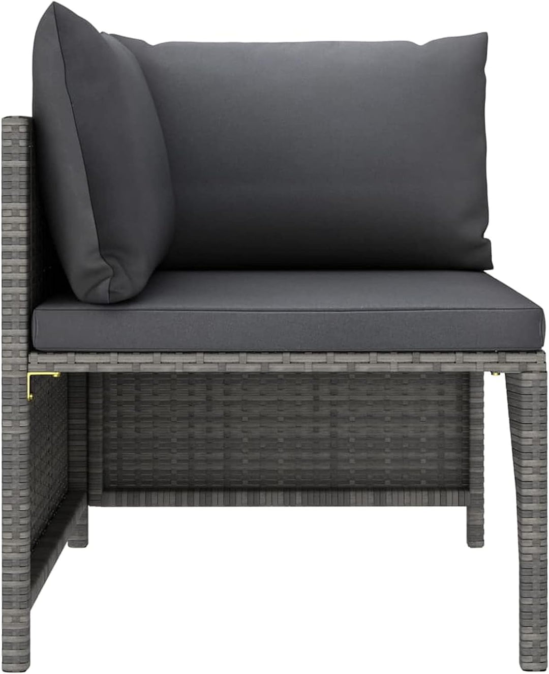 Festnight Balkonmöbel für Keiner Balkon Lounge Kein Rattan Gartensofa 2 Sitzer Sofa Outdoor Gartenlo