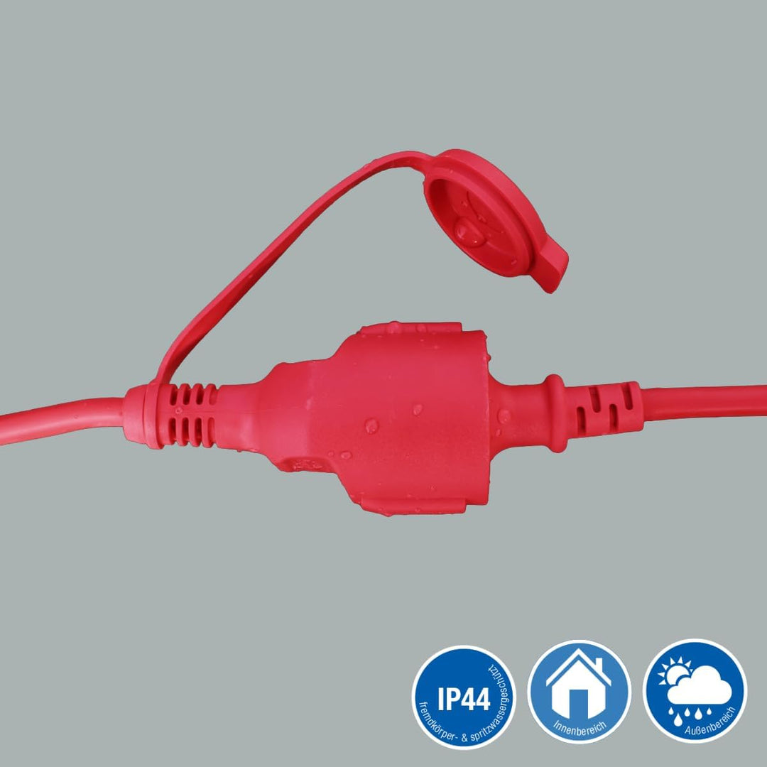 as - Schwabe Gummi-Verlängerungsleitung – 25 m Kabel mit Schutzkontaktwickelstecker, Schutzkontaktku