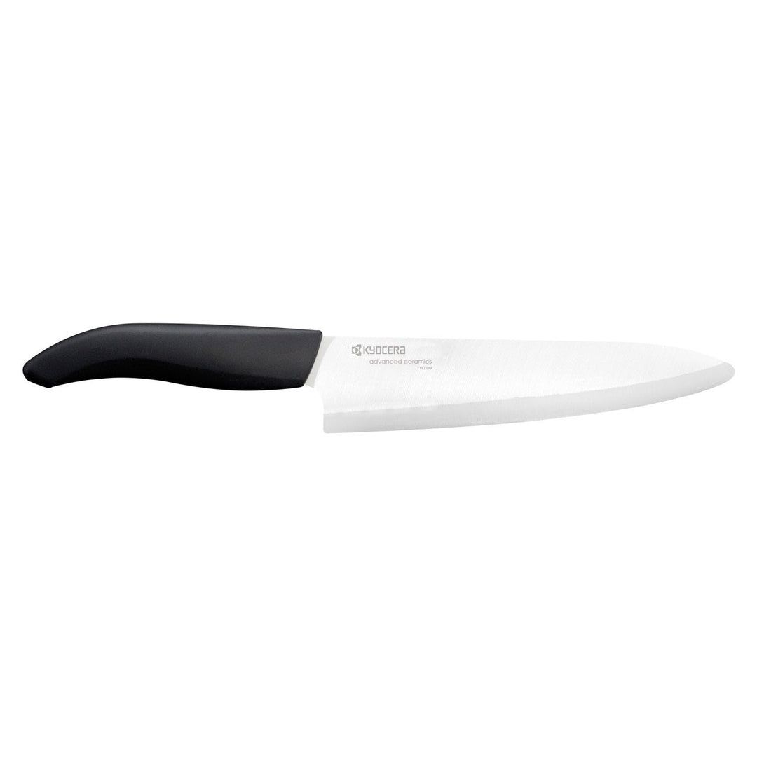 Kyocera GEN Serie, kleines Keramik-Kochmesser, Klingenlänge 18 cm, schwarzer Griff, 30,2 x 4,4 x 1,9