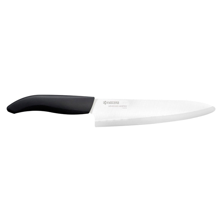 Kyocera GEN Serie, kleines Keramik-Kochmesser, Klingenlänge 18 cm, schwarzer Griff, 30,2 x 4,4 x 1,9