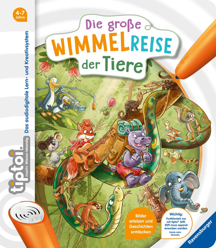 tiptoi® Die grosse Wimmelreise der Tiere, Pappband