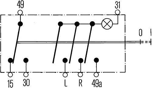 HELLA - Warnblinkschalter - Anbau - Halogen - 6HF 001 579-052