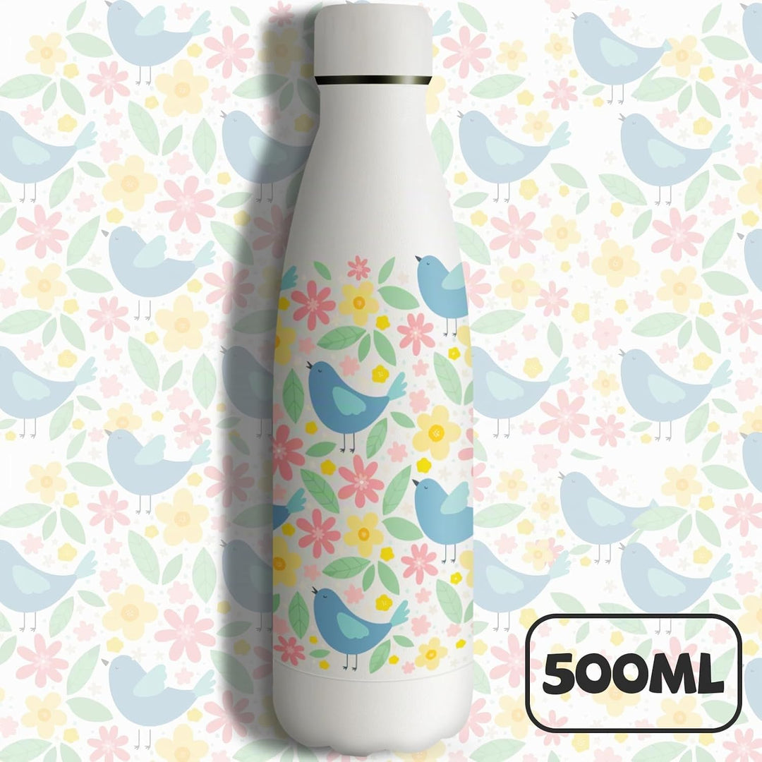 HoneyHolly Edelstahl Trinkflasche, 500ml BPA-frei, Thermosflasche, Isolierflasche Doppelwandige, Was