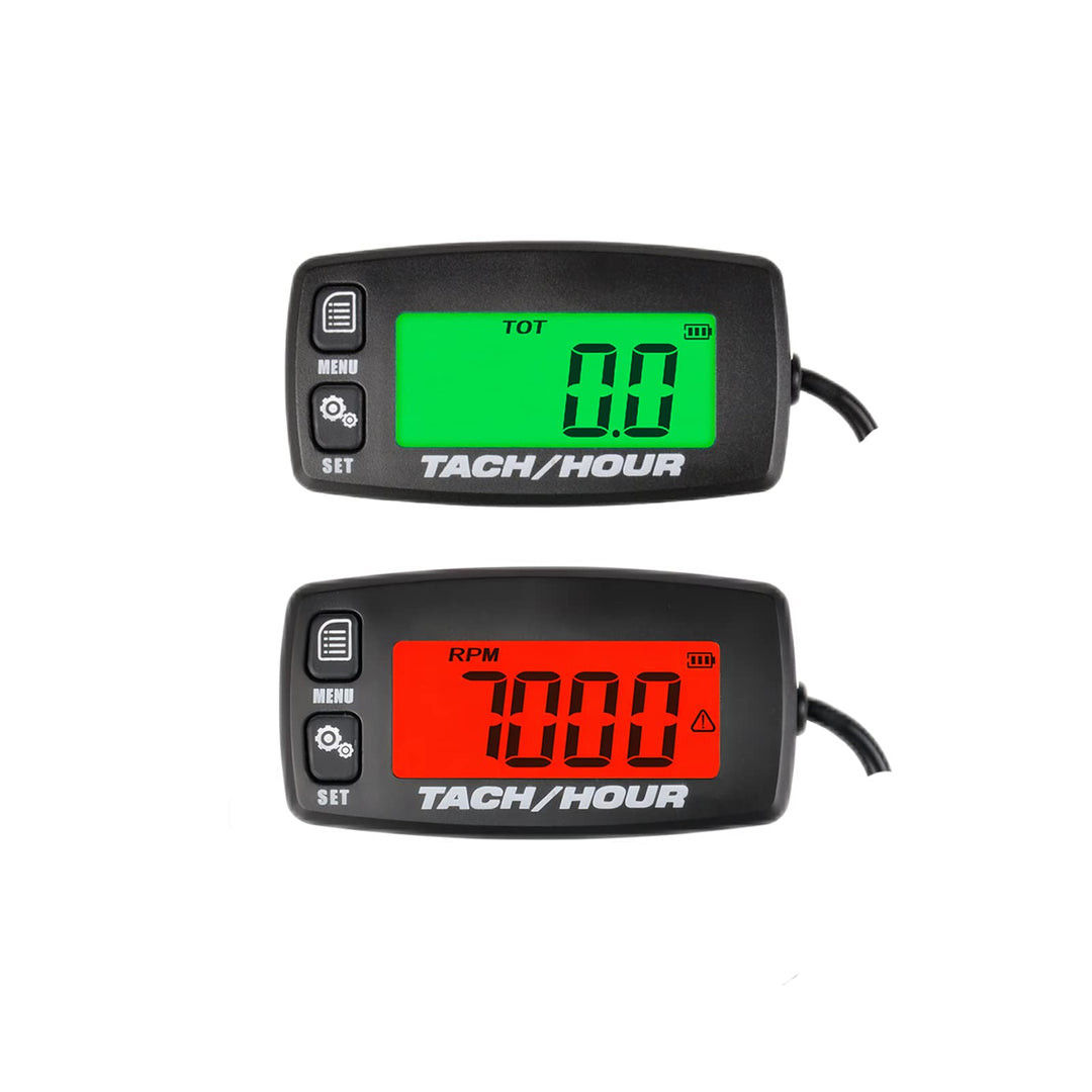 2 Artikel-HonorMeet Digital LCD Hour Meter Tachometer,RPM Record &amp; Calibrate,2 Hintergrundbeleuchtun