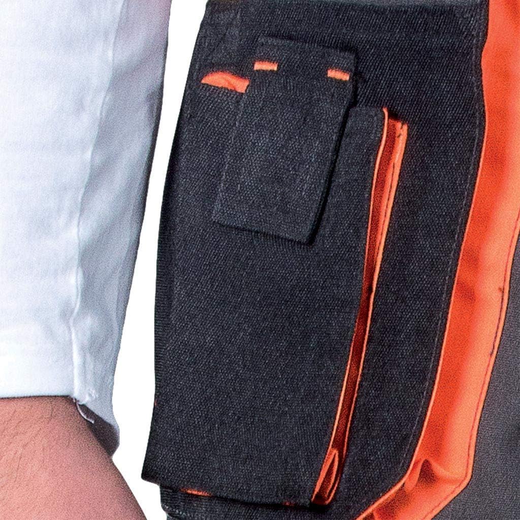 Leber&Hollman LH-FMN-T_SBP60 Formen Schutzhose, Stahlblau-Schwarz-Orange, 60 Grösse Stahlblau-schwar