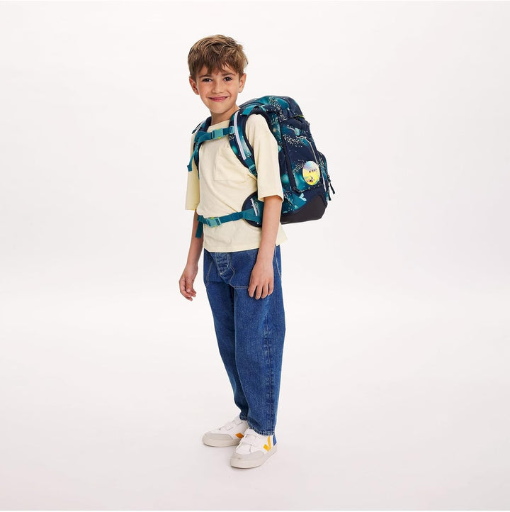 ergobag pack Set ergonomischer Schulrucksack Flexibel 6-teilig 1. Klasse Grundschule Raumfahrbär - D