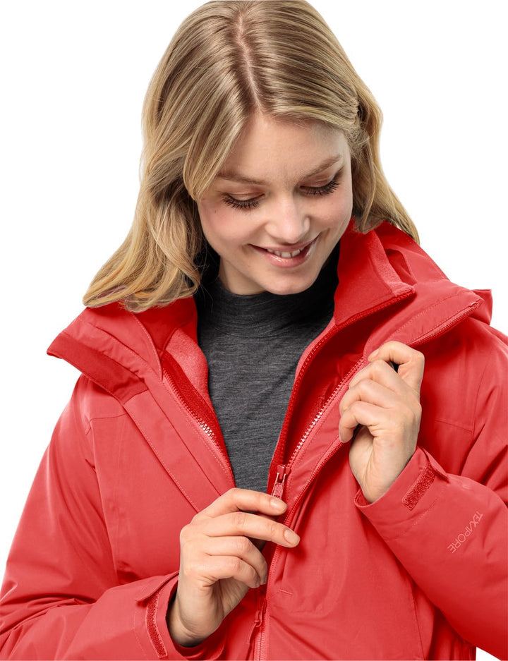 Jack Wolfskin Damen Jacke XS vibrant red, XS vibrant red