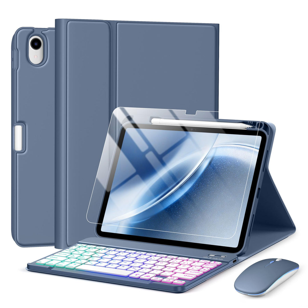 drivego Tastatur Hülle mit Maus for iPad A16 11/10 Generation (11/10.9 Zoll 2025/2022), Bluetooth Ma