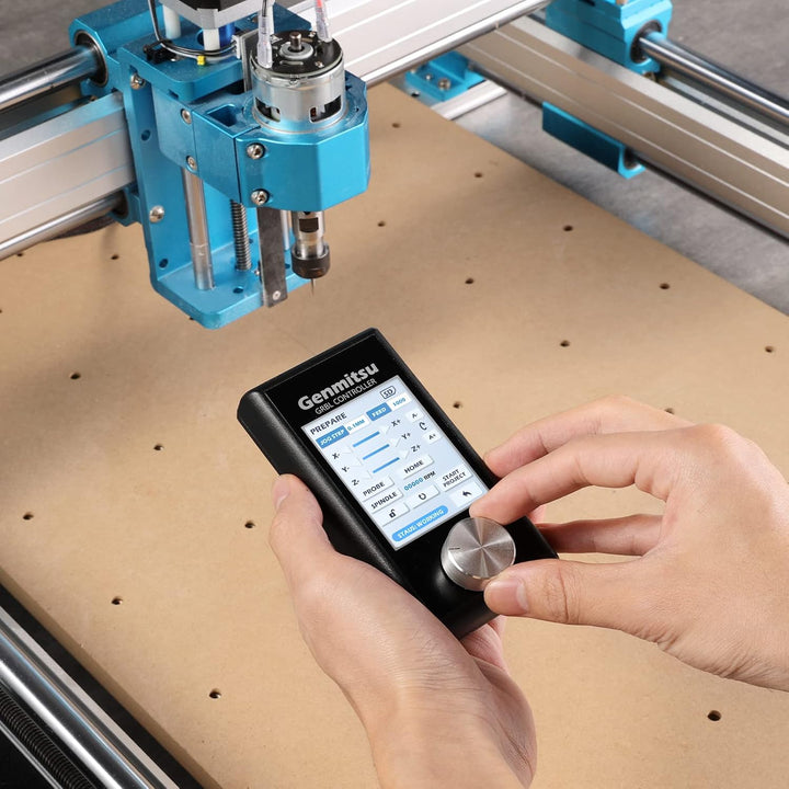 Genmitsu CNC Fräsmaschine Offline-Steuerungsmodul, Drehregler für Offline- und 4-Achsen-Steuerung Ge