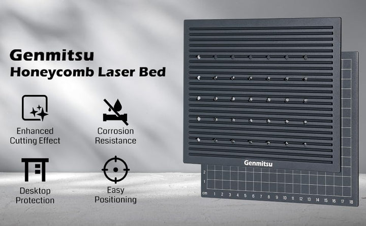 Genmitsu Waben-Laserbett, perfekte Passform für Kiosk-Lasergravierer und Schneidemaschinen, Lasergra