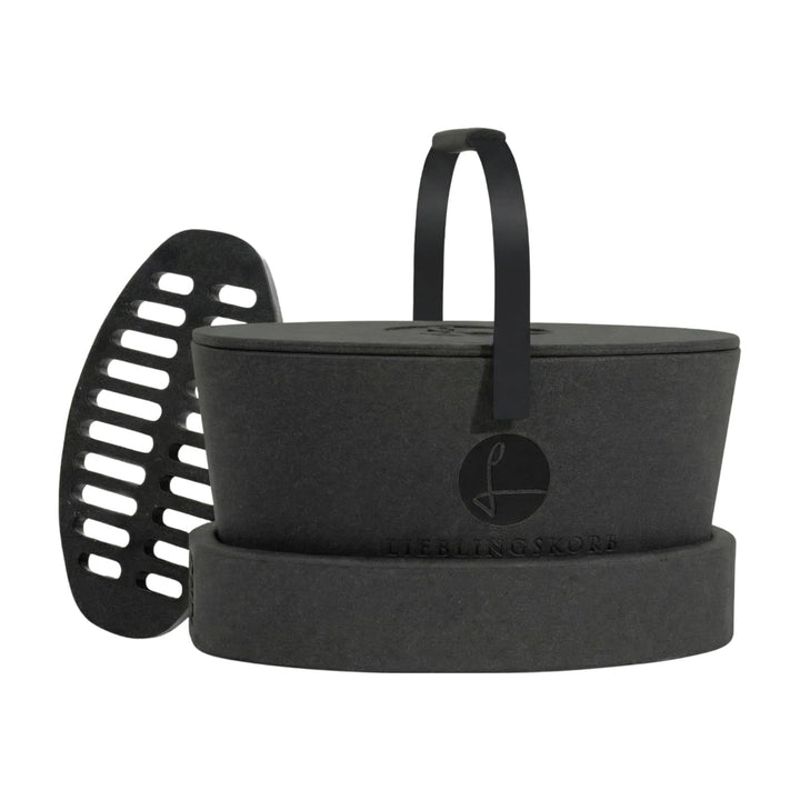 LIEBLINGSKORB Original black schwarz - inkl. Deckel, Einlegeboden und Transportring - ultraleichter,