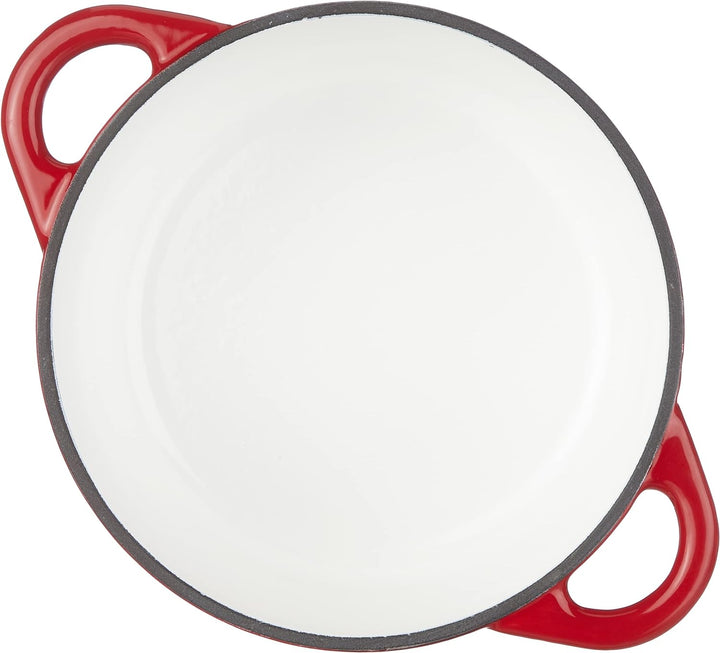 IBILI 725921R Kasserolle rund mit Deckel 21x10 cm in rot, Gusseisen, 21 cm, 2-Einheiten Redonda 2,7
