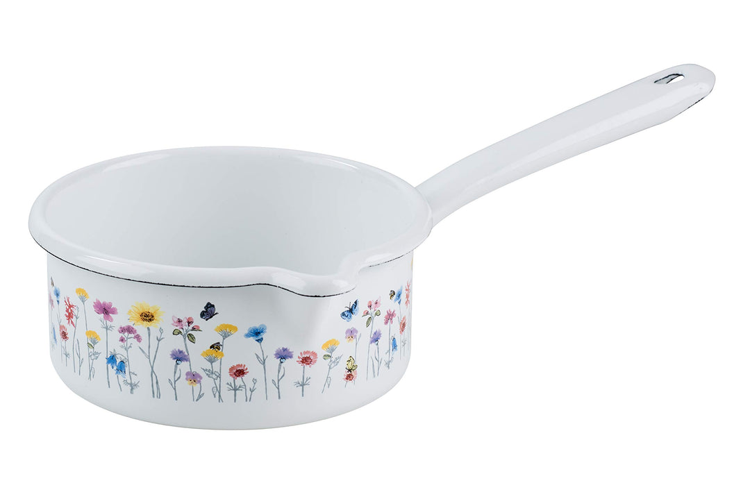 Riess 0036-070 Stielkasserolle mit grossem Ausguss, Durchmesser 14 cm, Inhalt 0,75 Liter, COUNTRY, S