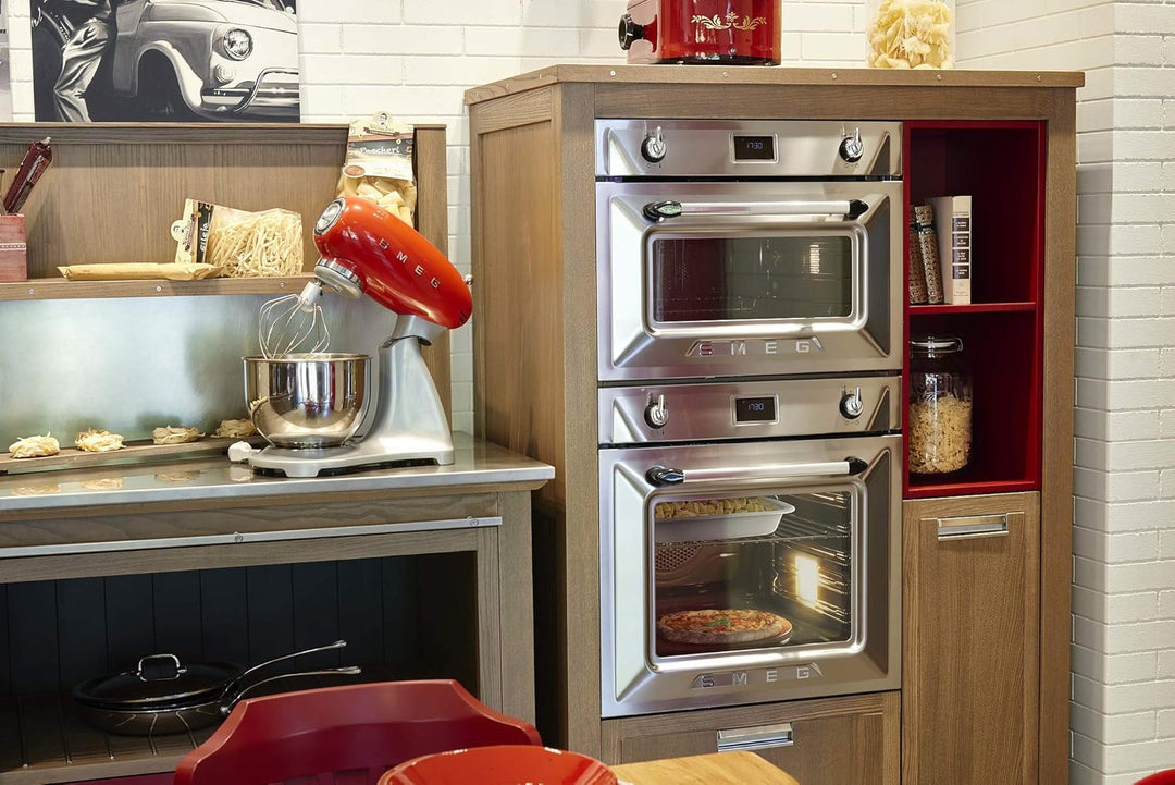 SMEG, SMF02RDEU Küchenmaschine, 10 Geschwindigkeitsstufen, Planetenrührwerk, Sicherheitsabschaltung,