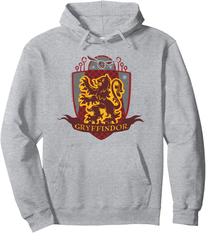 Harry Potter Gryffindor Quidditch Shield Logo Pullover Hoodie