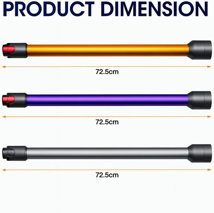 MOPEI Verlängerungsrohr für Dyson V7 V8 V10 V11 V15 Stabstaubsauger, 73 cm (lila)